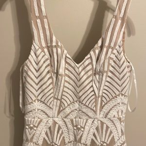 White/ivory Lace Bachelorette or Bridal Shower Dress